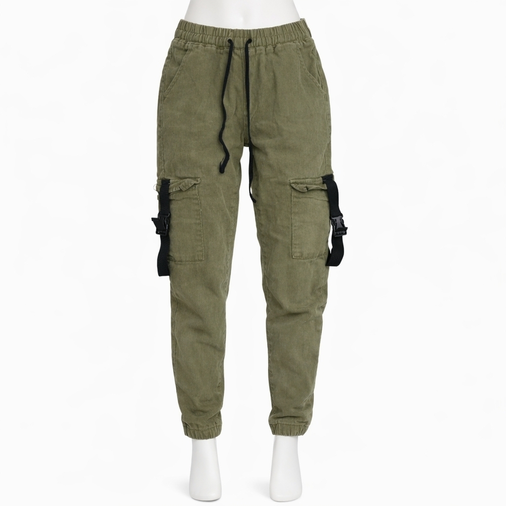 Women’s Olive Green Jogger Pants Size 5/6 Stretch Casual Comfort